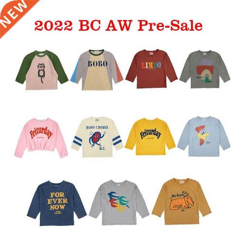 2022 AW Brand Bobo Autumn Kids T-shirts For Boys Girls Ne