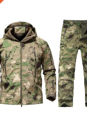 Outdoor Tactical Military Jacket Men TAD Softshell Fleece Ca