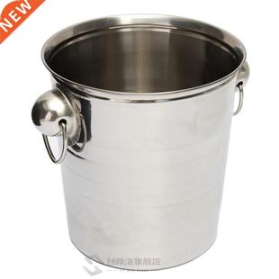 Ice Punch Cooler Stainless Cha Beer Steel Wine Silver Bucket