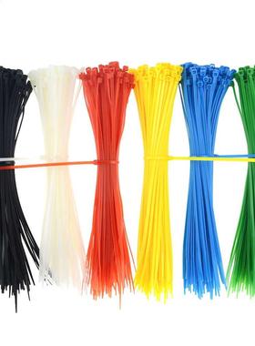 Colorful 100PCS/Pack 4*200mm Width 2.7mm Length 20cm Self-Lo