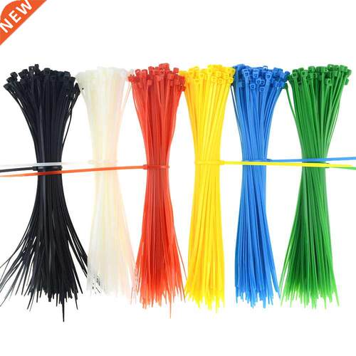Colorful 100PCS/Pack 4*200mm Width 2.7mm Length 20cm Self-Lo