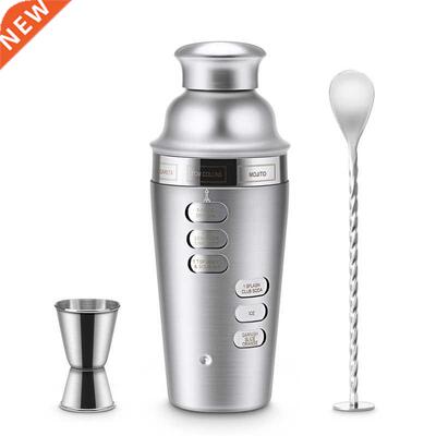 Cocktal Shaker Stanless Steel 24Oz Bar Set Kt 3Pcs Cockta
