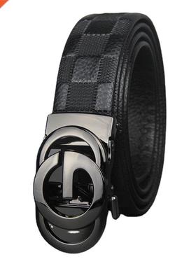 Luxury Brand Men's Belt Business Casual Genuine Leather