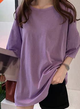 Women	s Loose Fit Summer Crwe Neck Top Half Sleeve Casual