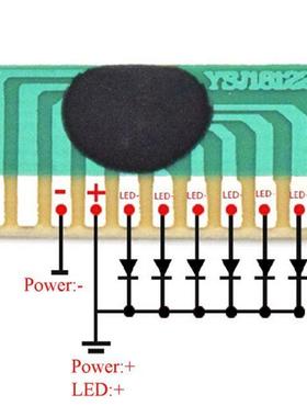 10pcs/lot  6-LED LEDs 3-4.5V Flash Chip COB LED Driver Cy