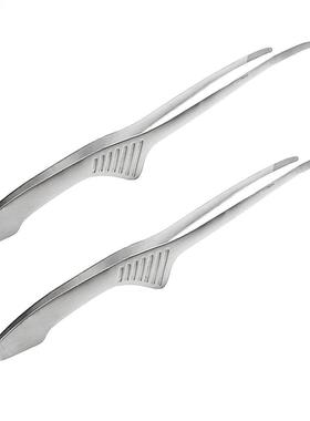 BBQ Food Barbecue Clip Stainless Steel Grill Cooking Tong Fo