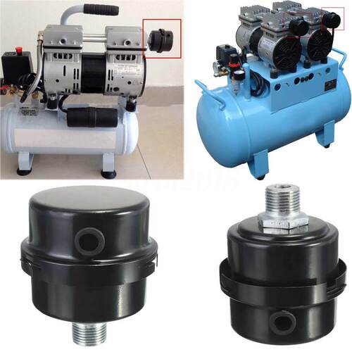Black Air Noise Intake Filter Muffler Silencer 3/8
