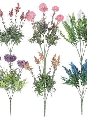 50cm/bunch Artificial Flowers Powder Lavender Fat Pine Simul