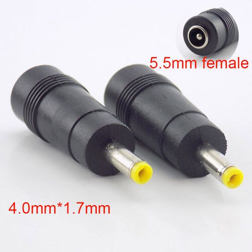 5pcs 5.5mm X 2.1mm DC Female To 4.0mm X 1.7mm Male DC Power