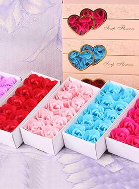 10Pcs/ox Soap Flowers Scented ath ody Petal ath Rose Soa