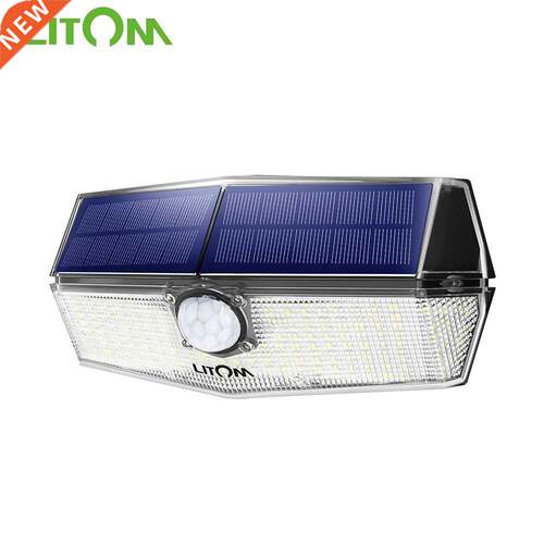 1/2 PCS Litom 200 LED Solar Light IPX7 Waterproof Solar Lam