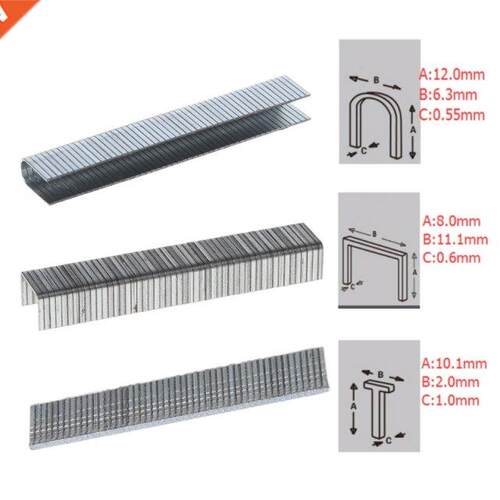 1000 Pcs T Shaped / U Shaped / Door Shaped Staples Nails For