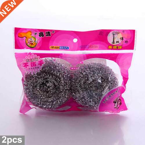 4 Pcs Stainless Steel Scourer Wire Dish Pot Kitchen Cleaning