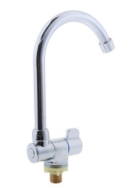 Marine Kitchen Sink Single Lever Cold Water Faucet Tap 360°