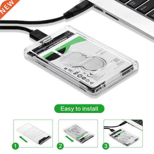 2.5 nch Transparent HDD SSD Case SATA  to USB 3.0 Hard
