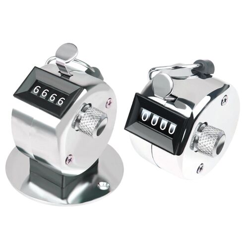 Portable 4 Digit Number Handheld Tally Counter Mini Mechanic
