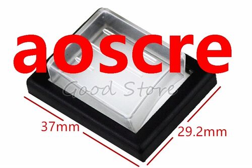 1Pcs 37X29.2mm Mounting Hole Rectangle Clear Silicone Waterp