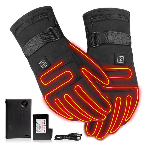 USB Electric Heated Gloves 3.7V 4000 MAh Rechargeable