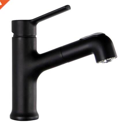 Basin Faucet Copper Kitchen Sink Taps 2 Modes Pull Out Spray