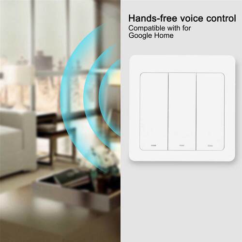 Smart WiFi Switch Push Button -Way Voice Control WiFi Switc