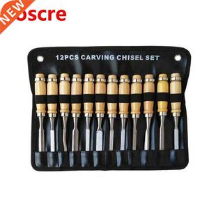 12PCS Wood Carving Hand Chisel Tool Set Professional Woodwor
