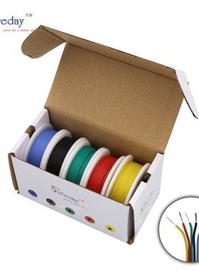 30/28/26/24/22/20/18aWg Flexible SiliCone Wire Cable 5 Color