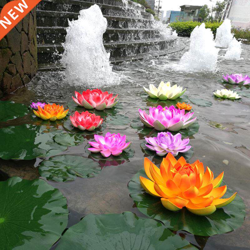 10/18 Cm Floating Artificial Lotus Fake Plant  Water Lily
