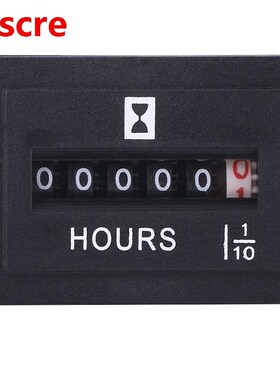 DC 6-80V Mechanical Hour Meter Gauge for Diesel Gasoline Eng