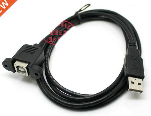 USB A Male to B Female AM BF Panel Mount Data Cable 1.5M For
