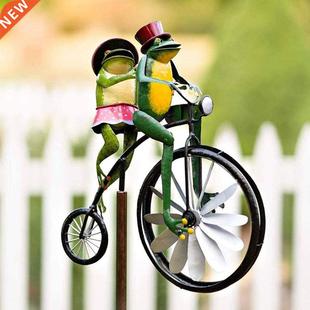 Vintage Spinner Bicycle Wind Metal Garden
