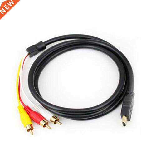 Audio Video Cable HDMI-compatible to AV to 3RCA Red Yellow a