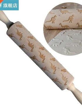 1pc Rolling Pin Wooden Multifunctional Dough Roller Kitchen