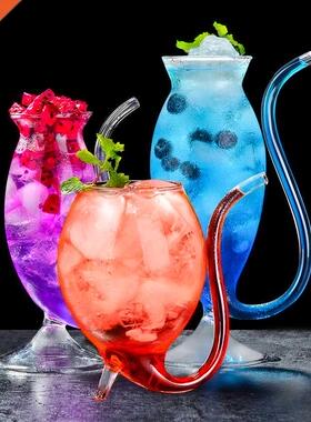 HOT SALE Wine Whiskey Glass Heat Resistant Sucking Juice Mil