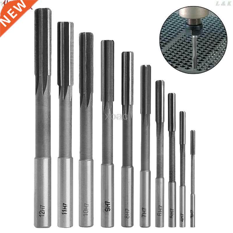 10Pcs HSS Straght Shank Chuckng Reamer Mllng Cutter Tool