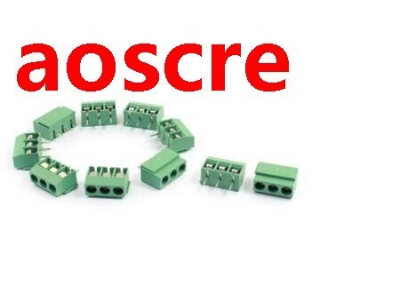 10pcs 120 3P 3 Position 3 Pin 5mm Pitch Screw Terminal Block