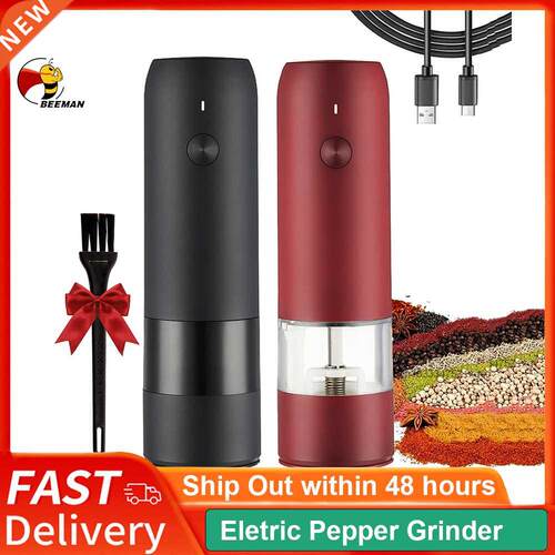 Electric Automatic Mill Pepper And Salt Grinder USB Charging