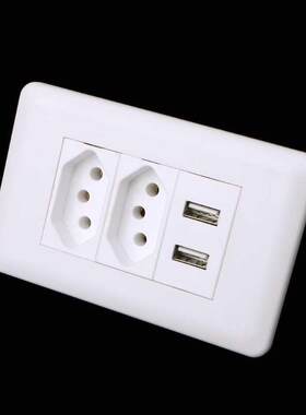 Wall Power razil Socket 15A rasil Standard Doule Soquete