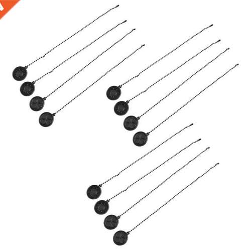 Ceiling Fan Pull Chain Set, 12 Pieces Bulb And Fan Pattern P