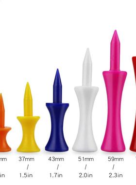 Pack of 50 Tees Step Down Golf Tees Plastic Golf Tee Colorfu