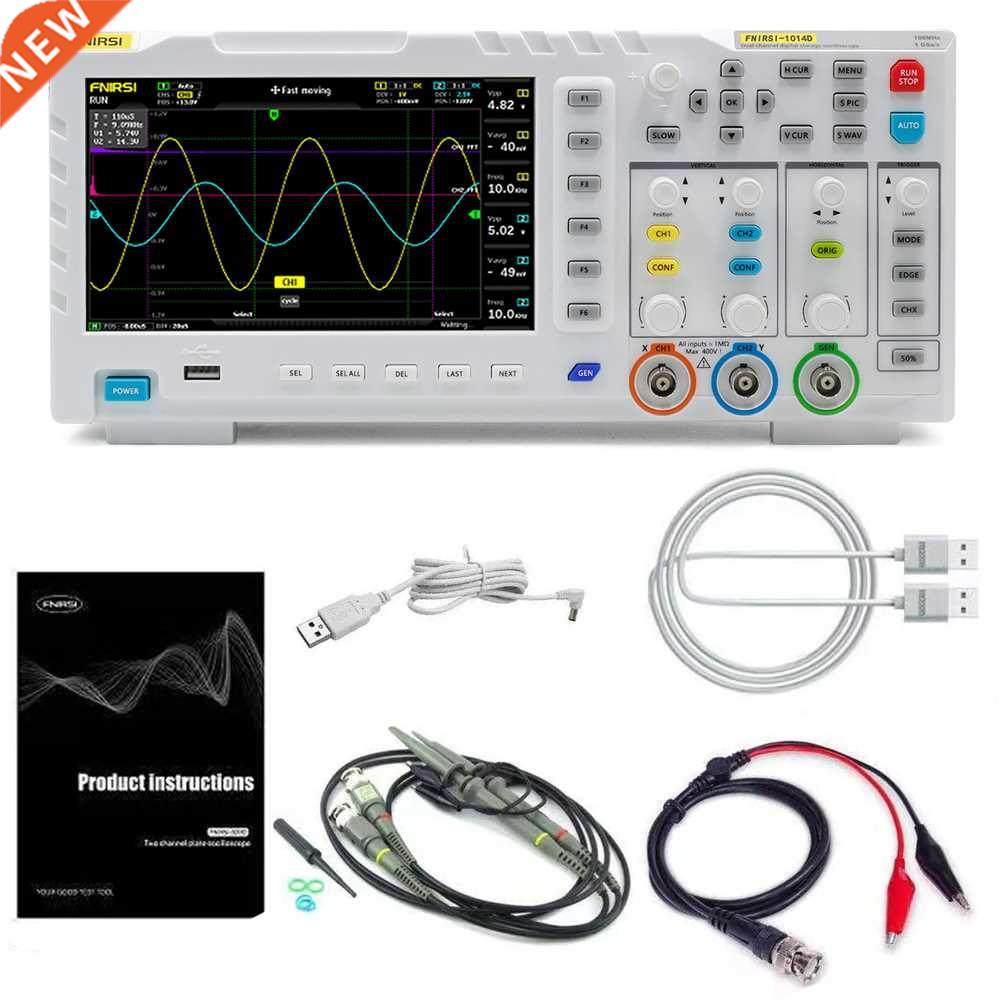 FNIRSI-1014D Digit USB Oscilloscope Portable 7 Inch LCD Disp
