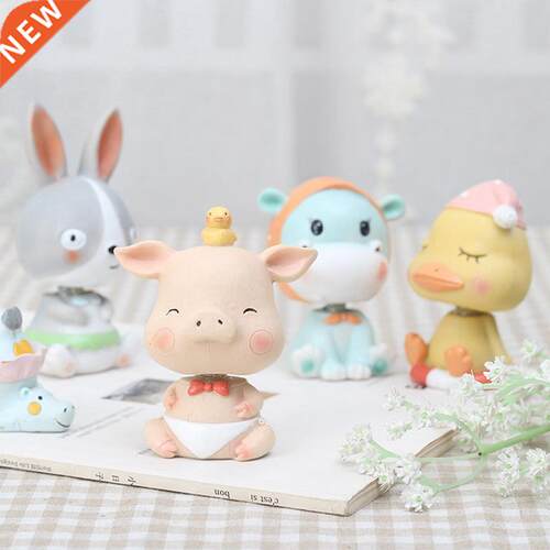 Car Dashboard Toys Cute Bobblehead Dolls Home Auto Interior