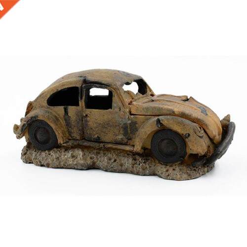Aquarium Resin Ornament Decoration Car Shaped for Air Bubble