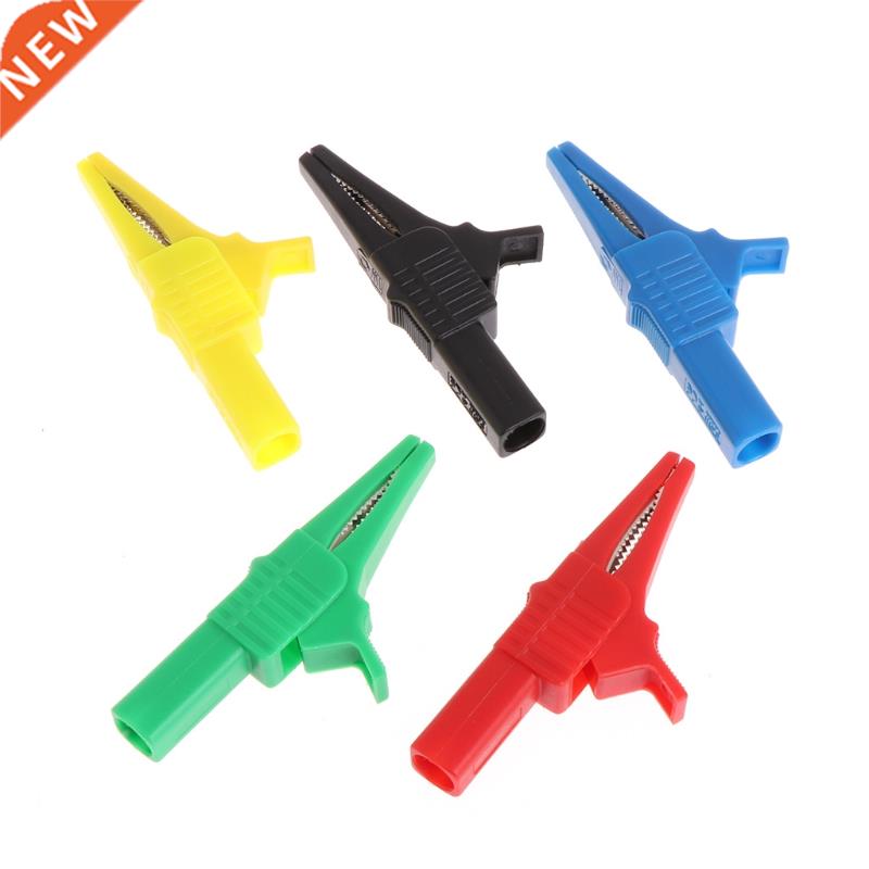 5 Pcs 5 Colors 32A 1000V Safety Alligator Clips For 4mm Bana