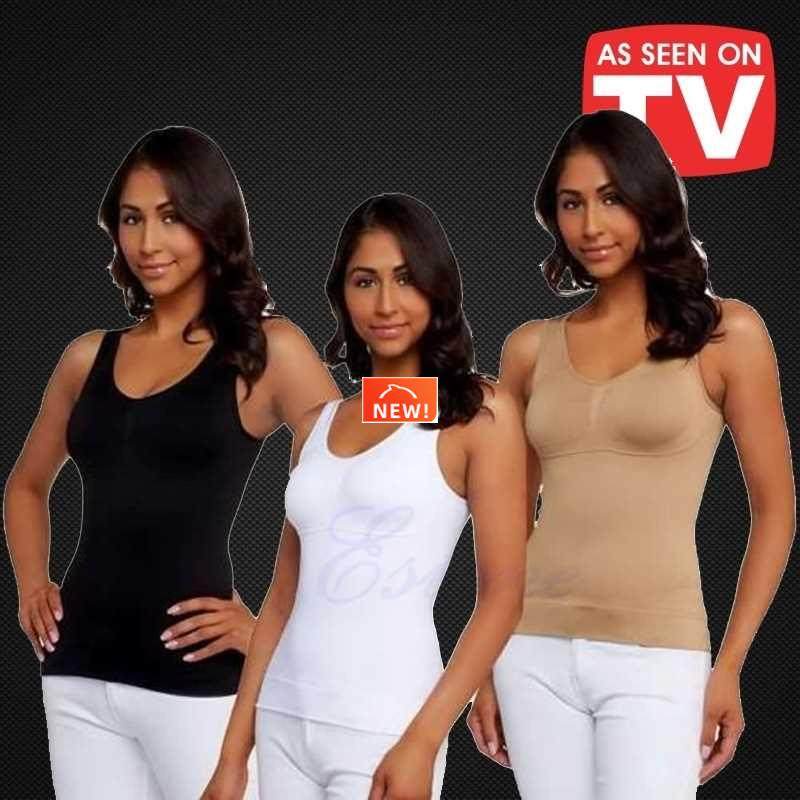 women body shaper plus size bra cami tank top slimming vest