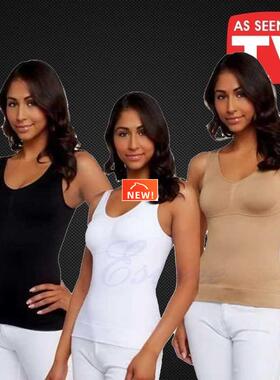 women body shaper plus size bra cami tank top slimming vest