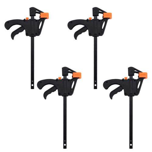 Plastic F Clamps Set 4-Piece, 100mm 4 inch Bar F Clamps Clip