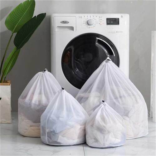 Laundry Mesh Bags Drawstring Net Laundry Saver Mesh Washing