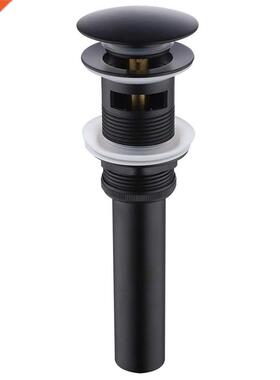 Bathroom Sink Drain Stopper Popup Drain with Overflow for Ve