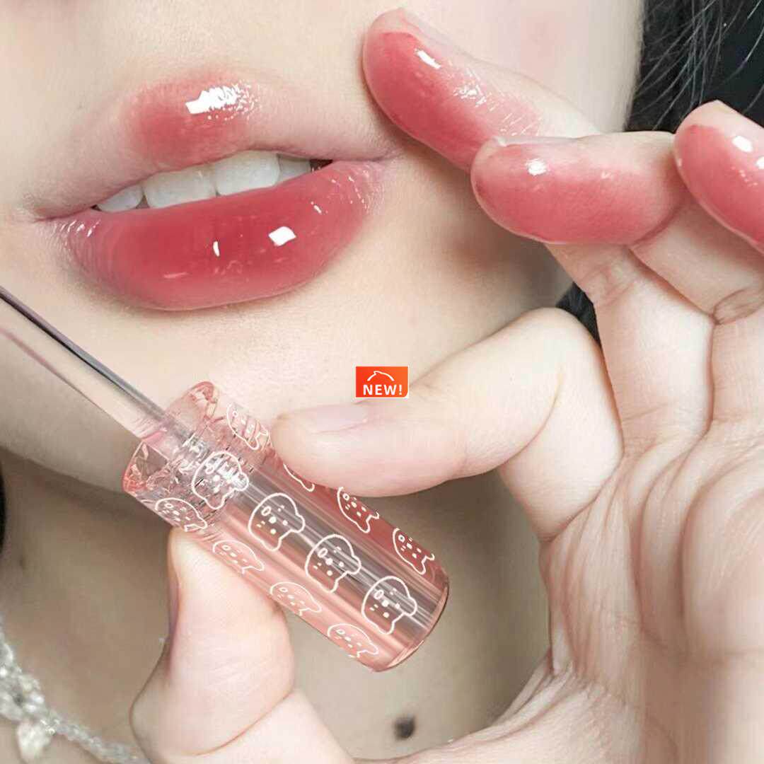 cherry pink mirror water lip gloss lip glaze transparent gla