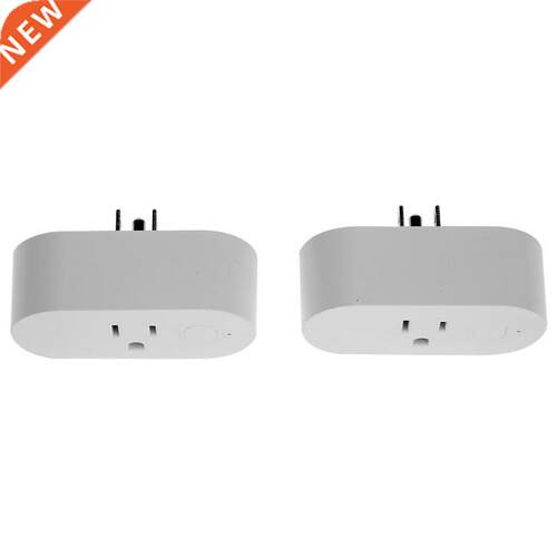 2pcs WiFi Mini Outlet Plug Switches for Echo Alexa Remote Co